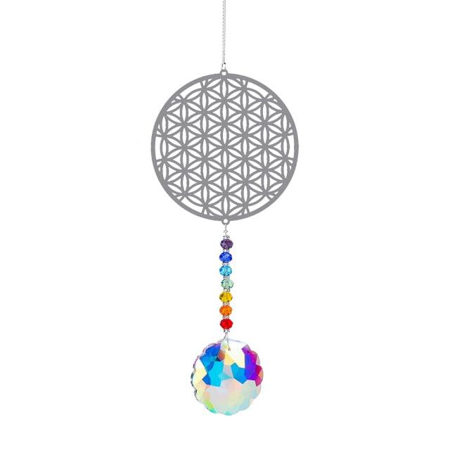 Chandelier Crystals Ball Prism Pendant Maker Sun Catcher Crystal Rainbow Maker Drops Hang for Window Home Decor Car Charms Hanging  Wind Chimes Hanging Ornament Garden Decor