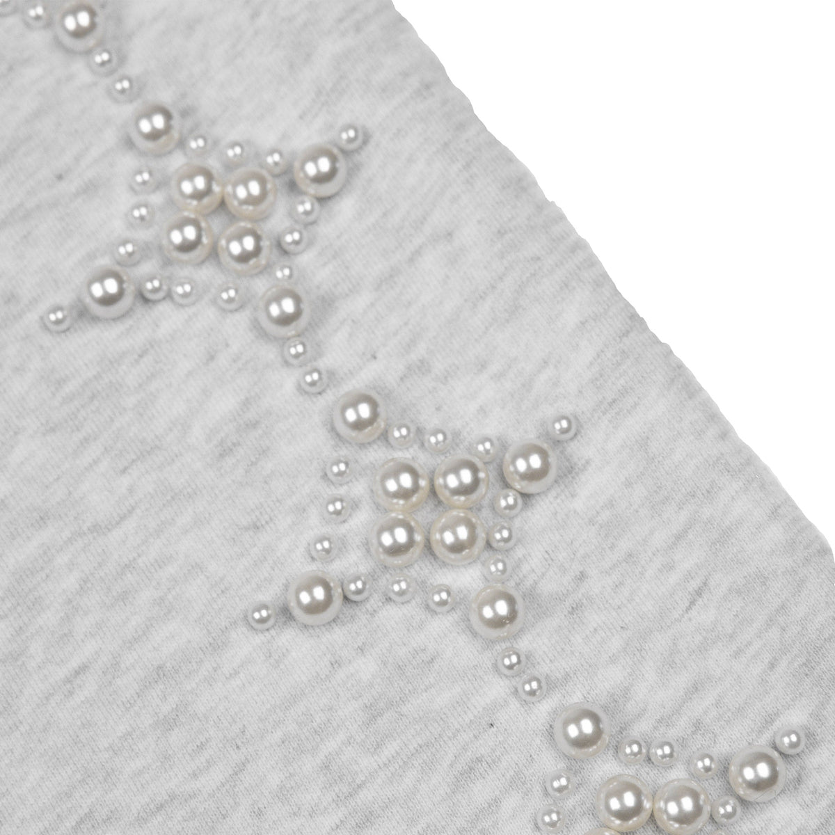 Commons Pearled Star Sweatshort Heather Grey