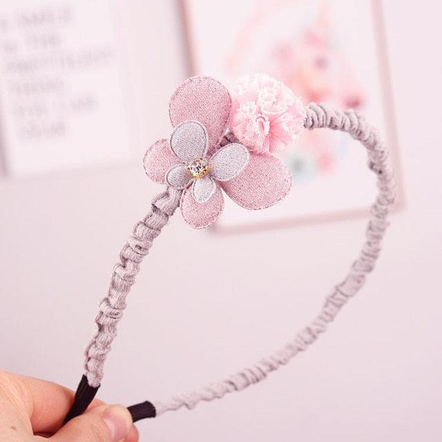 Children's Headdress Hair Hoop Hand-Woven Flower Headband Korean Exquisite Little Princess Head Flower Pupil Hair Gorgeous Hair Accessories For Women