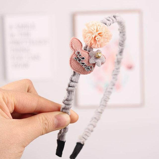 Children's Headdress Hair Hoop Hand-Woven Flower Headband Korean Exquisite Little Princess Head Flower Pupil Hair Gorgeous Hair Accessories For Women