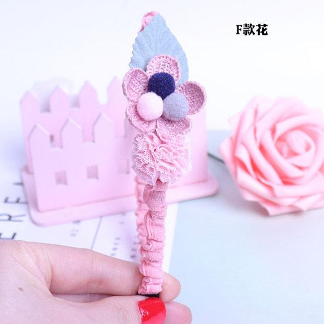 Children's Headdress Hair Hoop Hand-Woven Flower Headband Korean Exquisite Little Princess Head Flower Pupil Hair Gorgeous Hair Accessories For Women