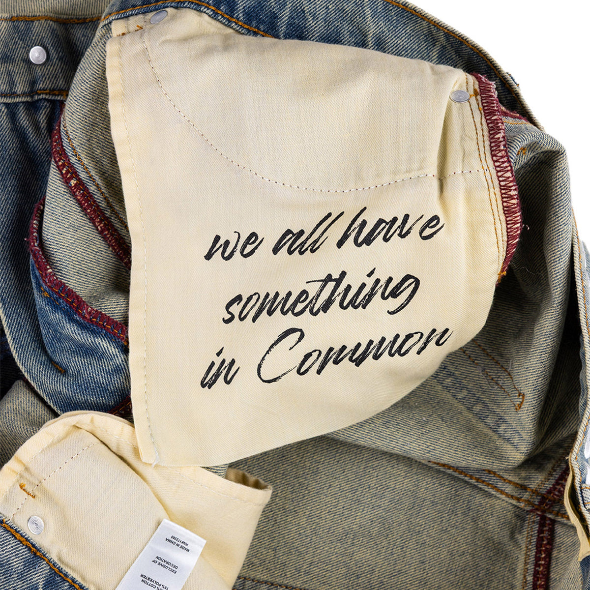 Commons Studios ‘Star’ Washed Denim Short Old Gold