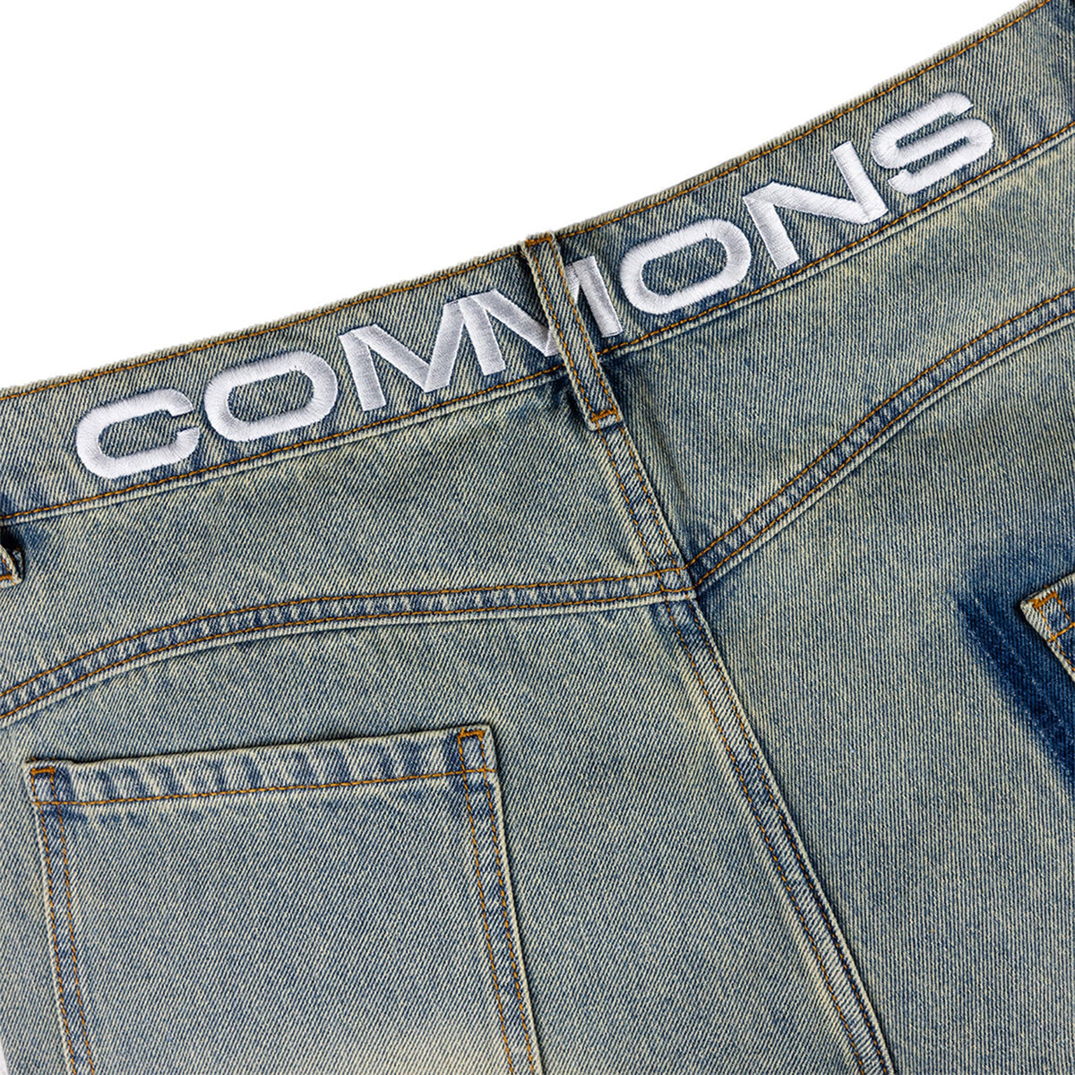 Commons Studios ‘Star’ Washed Denim Short Old Gold