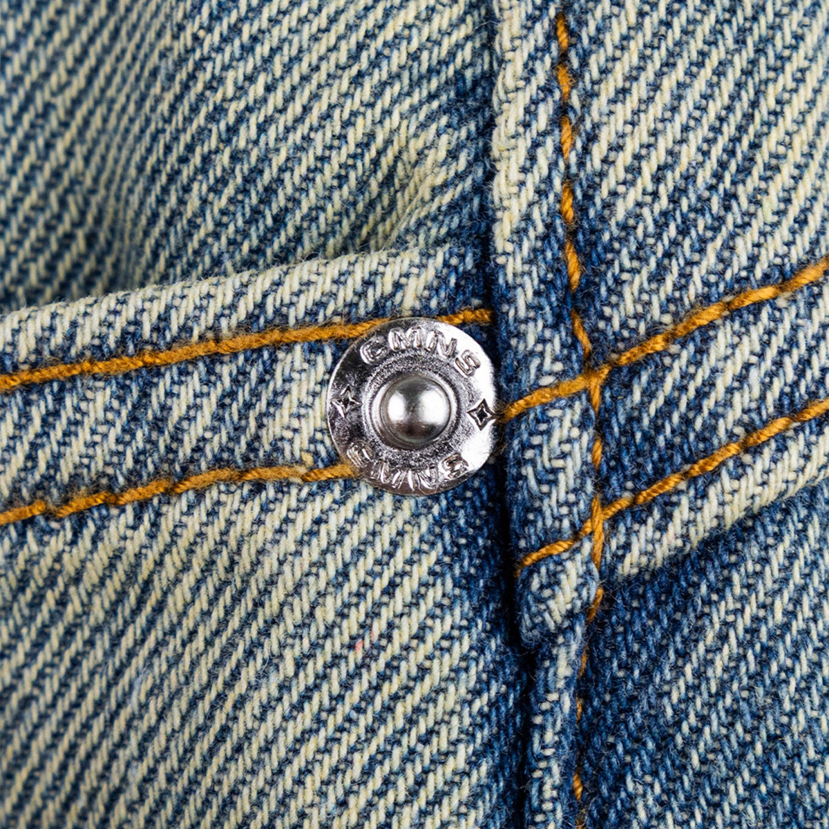 Commons Studios ‘Star’ Washed Denim Short Old Gold