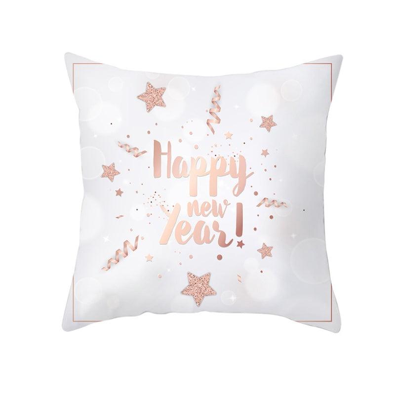 Christmas Decorations Snowflake Santa Claus Merry Christmas Cover Cushion Pillowcase Xmas Holiday Couch Pillows Rustic Christmas Decorations Winter Pillowcase for Living Room Home Happy New Year