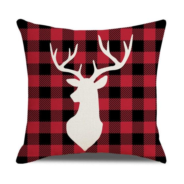 Christmas Pillow Covers Xmas Decorative Christmas Pillow Covers Christmas Decor Pillow Cases Retro Beautiful Cushion Cover Throw Pillowcase Winter Holiday Cushion Case For Home Decor 45x45CM