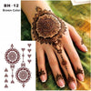 Classic Brown And Black Temporary Tattoo For Hands And Body Stickers Black Luxury Tattoos for Women Girls