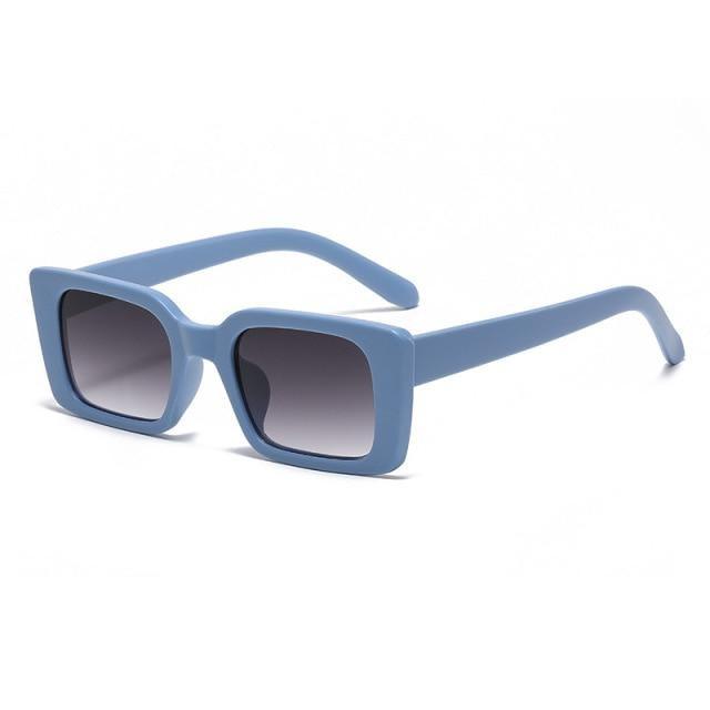Classic New Rectangle Shape Sunglasses For Women Rectangle Sunglasses for Women 90’s Vintage Shades Square Thick Frame Glasses Luxury Design New Small Square  Eyewear Decent Shades