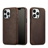 Classic Simple Brown Black Shockproof Drop Proof Phone Case Protective Genuine Leather Case for iPhone 13 Pro Max Business Case for iPhone 13 Mini Classic Magnetic Charging Phone Back Cover