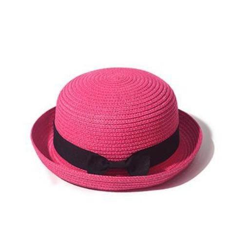 Classic Simple Female Hat For Summer Beach Hat Casual Lady Summer Solid Color Straw Hat Women Elegant Hat Traveling Hats UV Protection Sun Cap Women Flat Bowknot Design Cute Cap Girls Hat 56-58cm