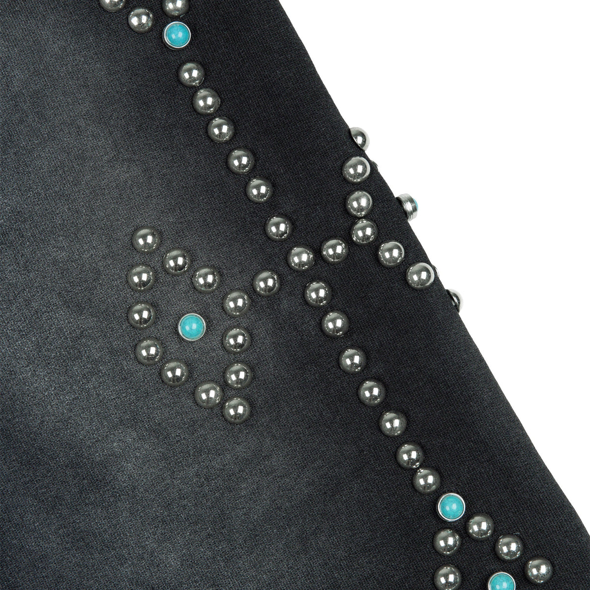 Commons Turquoise Rivet Sweatshort Vintage Black