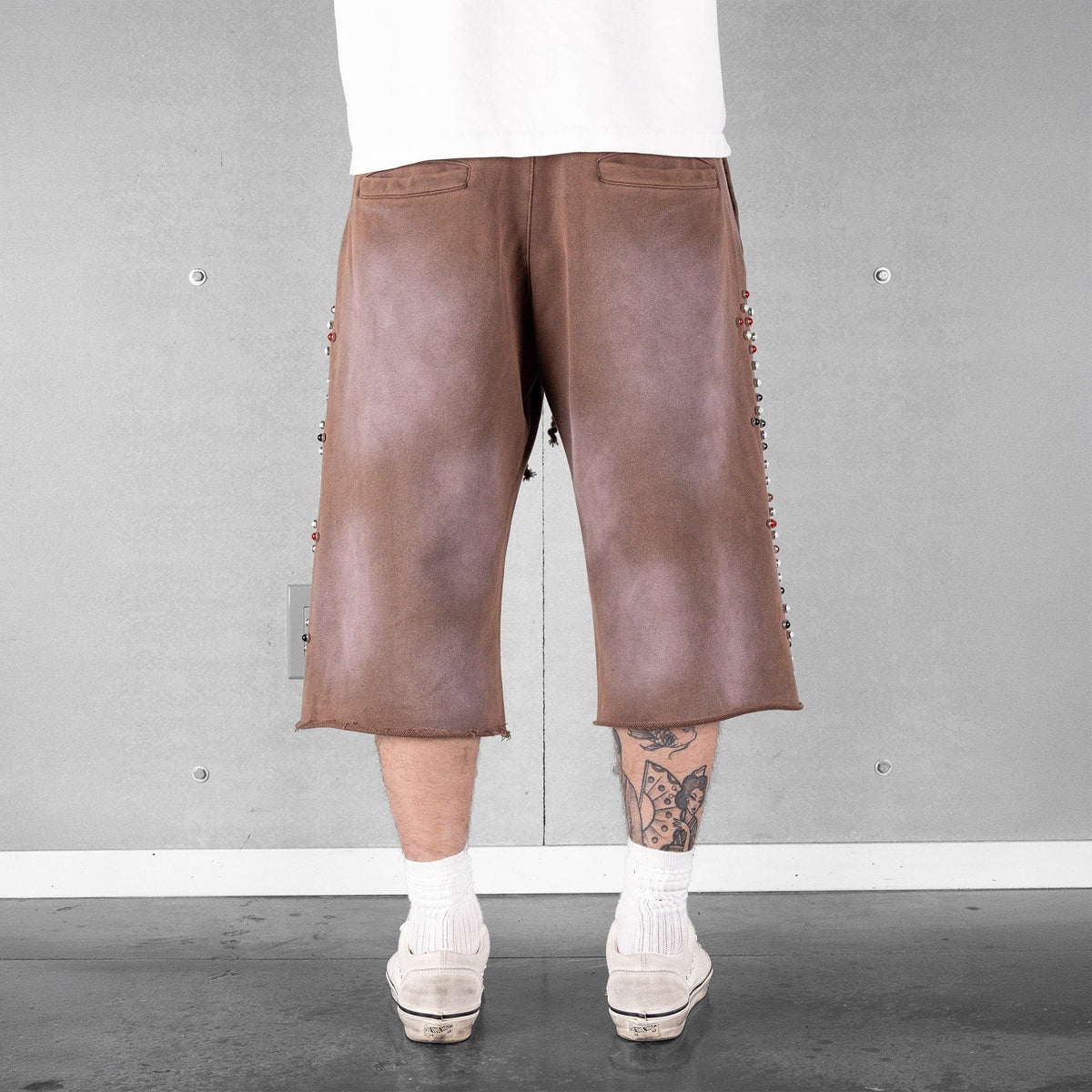 Commons Red Rivet Sweatshort Vintage Brown