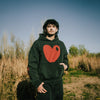 Commons Heart Hoodie Vintage Black