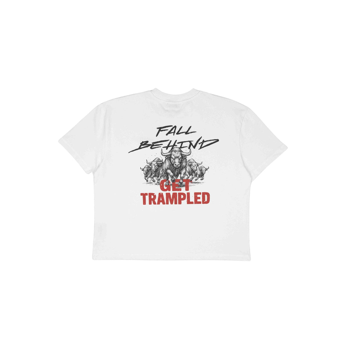 Commons No Mercy Get Trampled Tee Vintage White