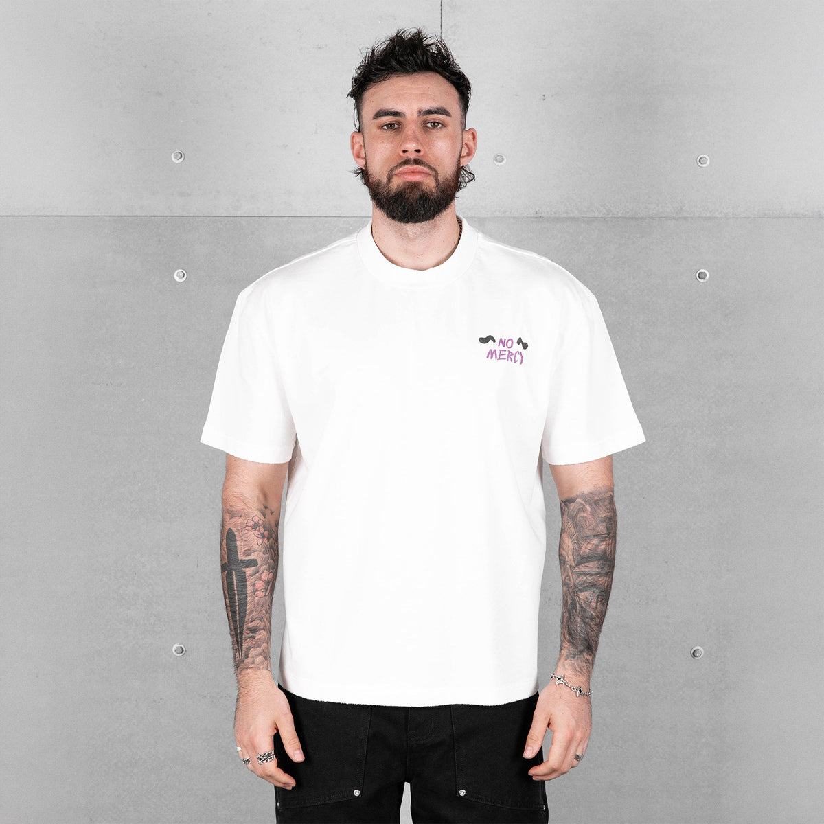 Commons No Mercy Pup Tee White