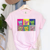 Cats Pop Art Comfort Colors Tee