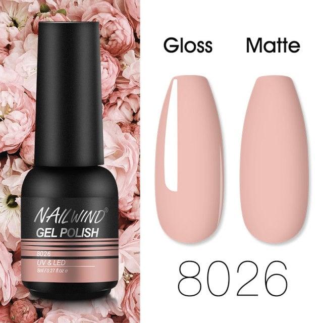 Colorful Glossy Gel Nail Polish 8ml Modern Permanent UV LED Nails Gel Luxury Fashion For Women and Girls Shine Design