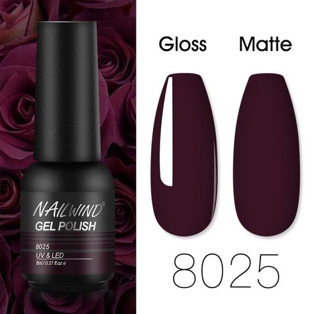 Colorful Glossy Gel Nail Polish 8ml Modern Permanent UV LED Nails Gel Luxury Fashion For Women and Girls Shine Design