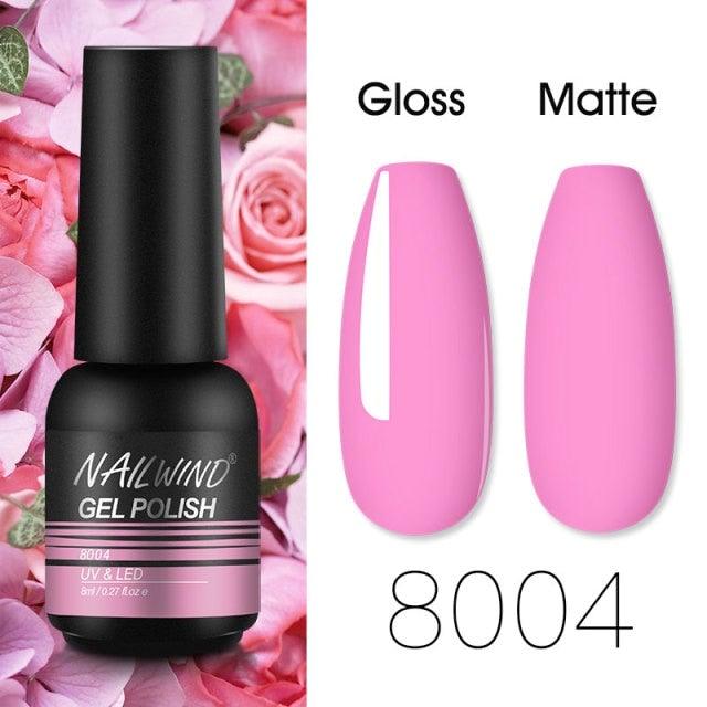 Colorful Glossy Gel Nail Polish 8ml Modern Permanent UV LED Nails Gel Luxury Fashion For Women and Girls Shine Design