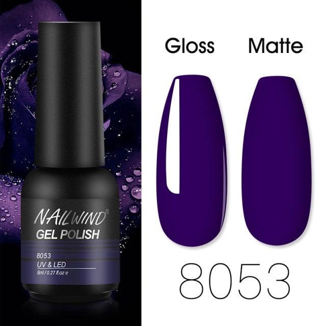 Colorful Glossy Gel Nail Polish 8ml Modern Permanent UV LED Nails Gel Luxury Fashion For Women and Girls Shine Design