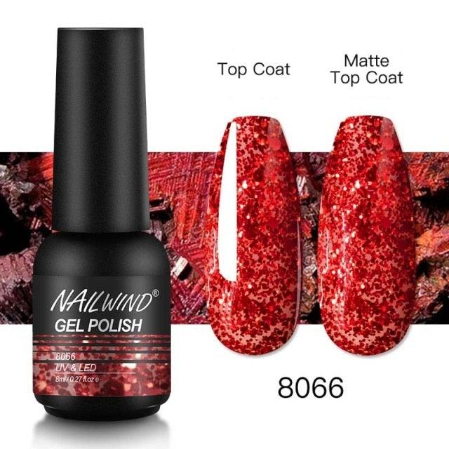 Colorful Glossy Gel Nail Polish 8ml Modern Permanent UV LED Nails Gel Luxury Fashion For Women and Girls Shine Design