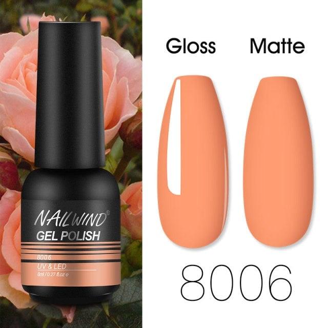 Colorful Glossy Gel Nail Polish 8ml Modern Permanent UV LED Nails Gel Luxury Fashion For Women and Girls Shine Design