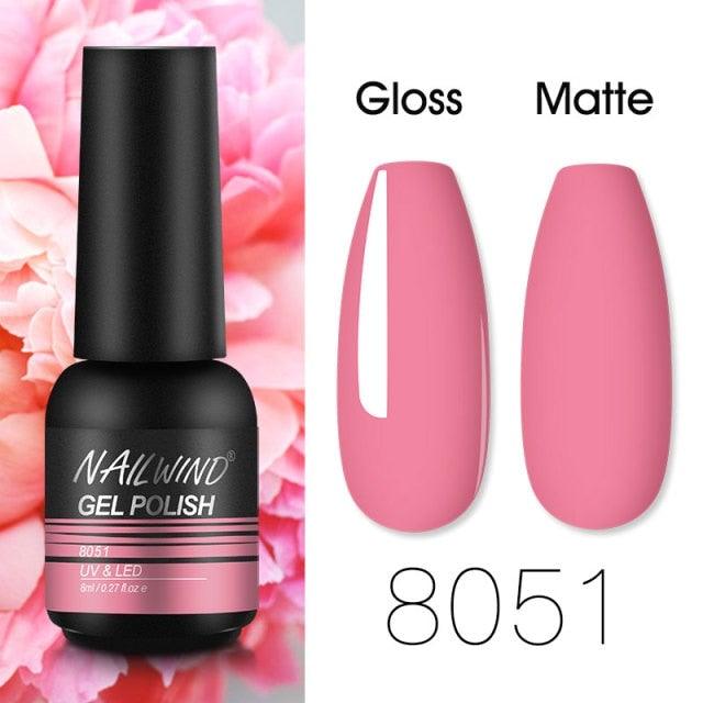 Colorful Glossy Gel Nail Polish 8ml Modern Permanent UV LED Nails Gel Luxury Fashion For Women and Girls Shine Design