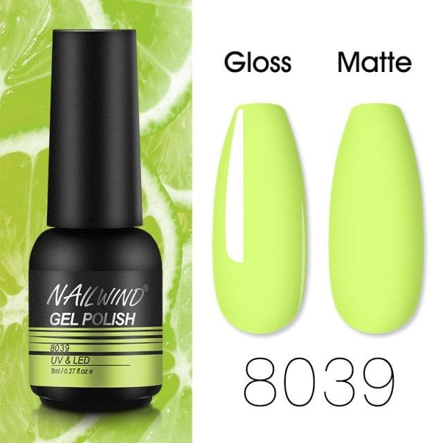 Colorful Glossy Gel Nail Polish 8ml Modern Permanent UV LED Nails Gel Luxury Fashion For Women and Girls Shine Design