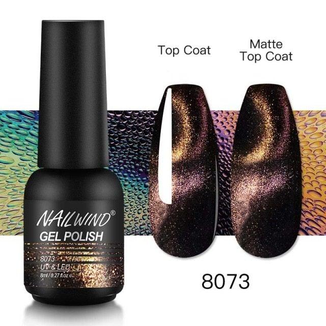 Colorful Glossy Gel Nail Polish 8ml Modern Permanent UV LED Nails Gel Luxury Fashion For Women and Girls Shine Design