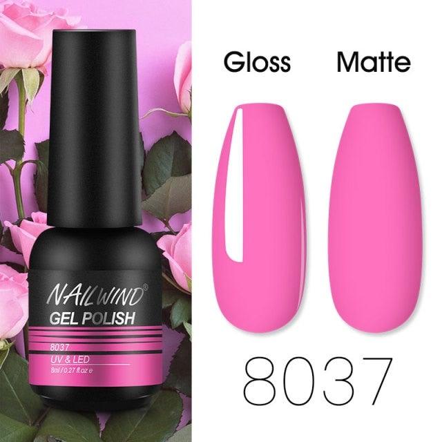 Colorful Glossy Gel Nail Polish 8ml Modern Permanent UV LED Nails Gel Luxury Fashion For Women and Girls Shine Design