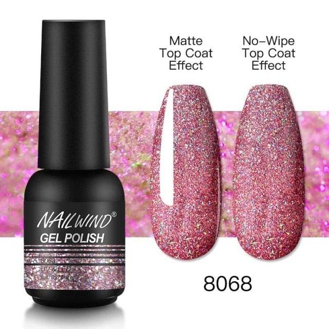 Colorful Glossy Gel Nail Polish 8ml Modern Permanent UV LED Nails Gel Luxury Fashion For Women and Girls Shine Design