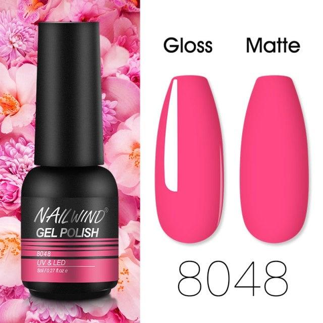 Colorful Glossy Gel Nail Polish 8ml Modern Permanent UV LED Nails Gel Luxury Fashion For Women and Girls Shine Design