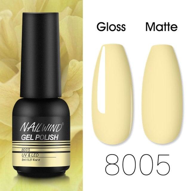 Colorful Glossy Gel Nail Polish 8ml Modern Permanent UV LED Nails Gel Luxury Fashion For Women and Girls Shine Design