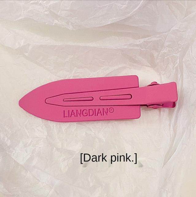 Colorful Hair Clips Seamless Metal Barrettes No Mark Pin Curl Clip Makeup No Crease Hair Styling Tools Modeling Styling Tools Hairpin Gorgeous Hair Accessories For Women