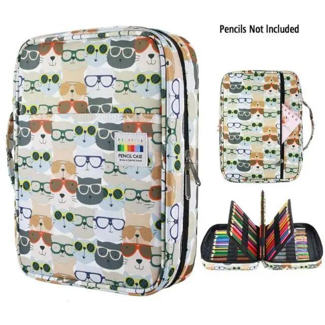 Colorful Large Capacity Pencil Bag Organizer Portable Multilayer Holder  Big Pencil Bag