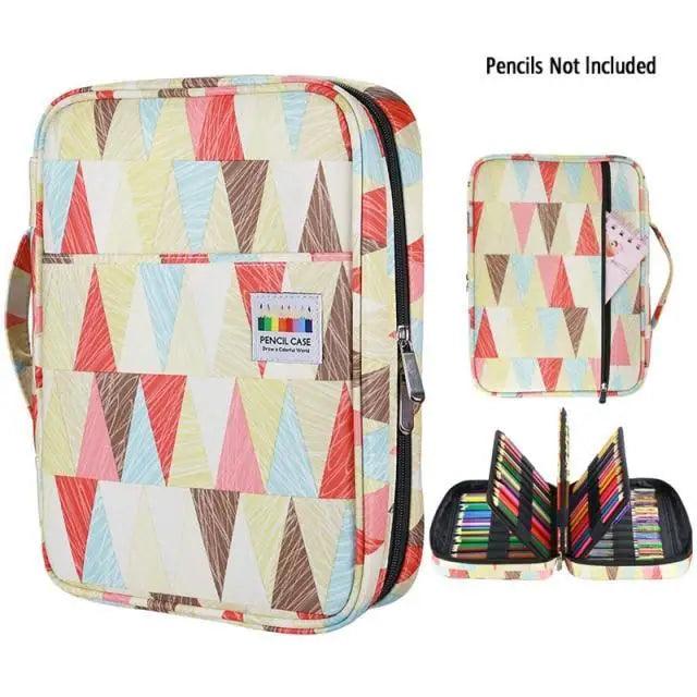 Colorful Large Capacity Pencil Bag Organizer Portable Multilayer Holder  Big Pencil Bag