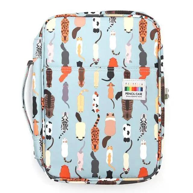 Colorful Large Capacity Pencil Bag Organizer Portable Multilayer Holder  Big Pencil Bag