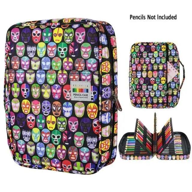 Colorful Large Capacity Pencil Bag Organizer Portable Multilayer Holder  Big Pencil Bag