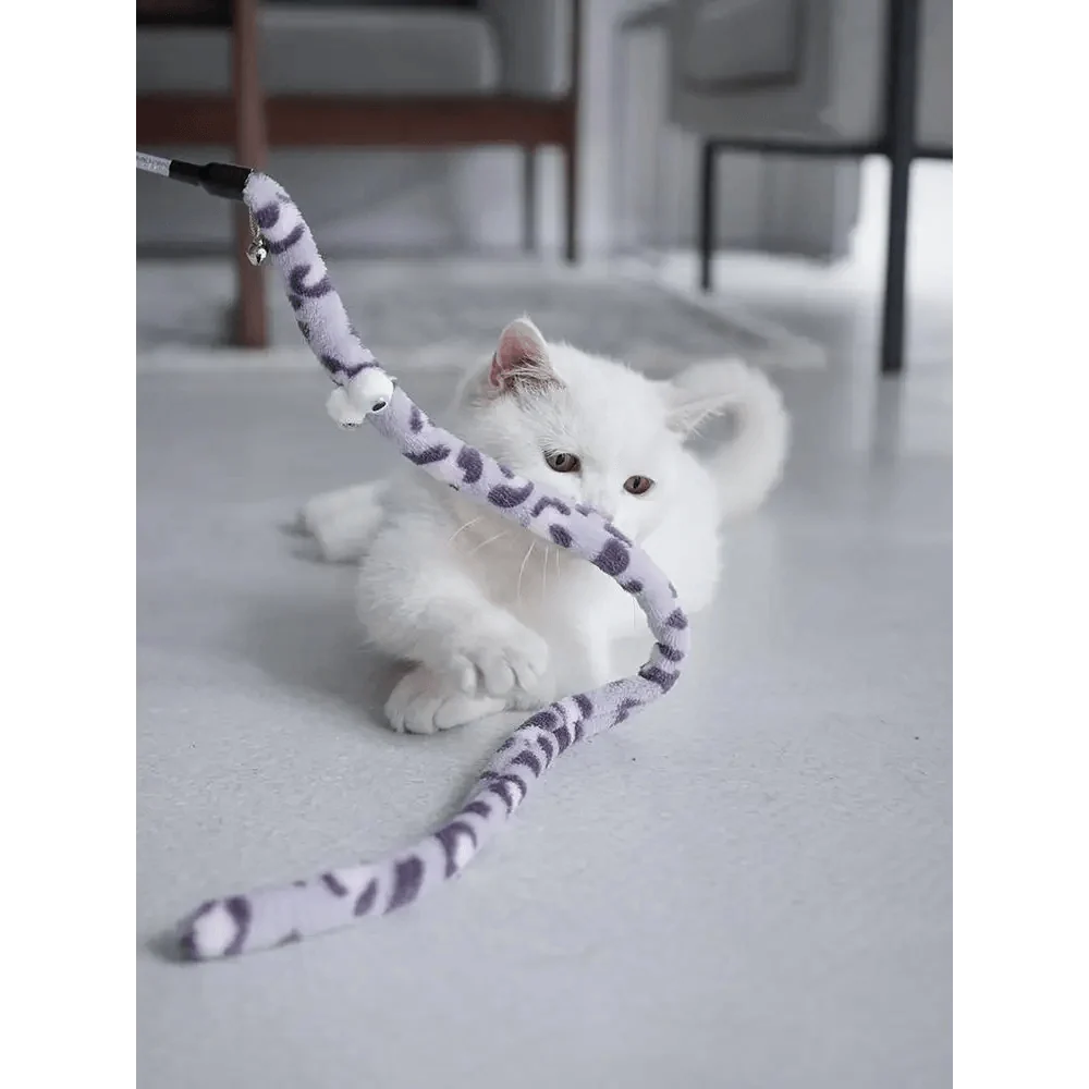 Colorful Rod Wand Feather Teaser Exerciser For Cats Soft Funny Interactive Toy For Pets Cute Cat Accessories