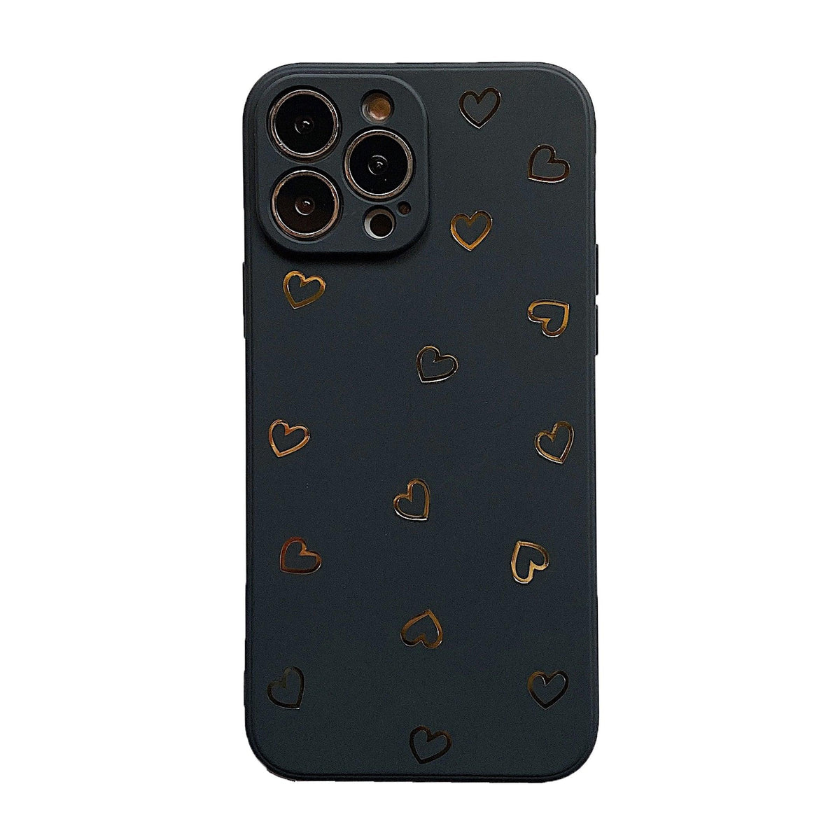 Colorful Silicone Case Soft Protection Cute Pattern Cute Little Heart Phone Case For iPhone 14 Pro Max 13 12 11 X XR XS Max 7 8 Plus Silicone Camera Back Case Cover