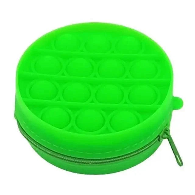 Colorful Stress Relief Squeeze Anti Stress Pop It Soft Pencil Case For Students Rainbow Color School Case