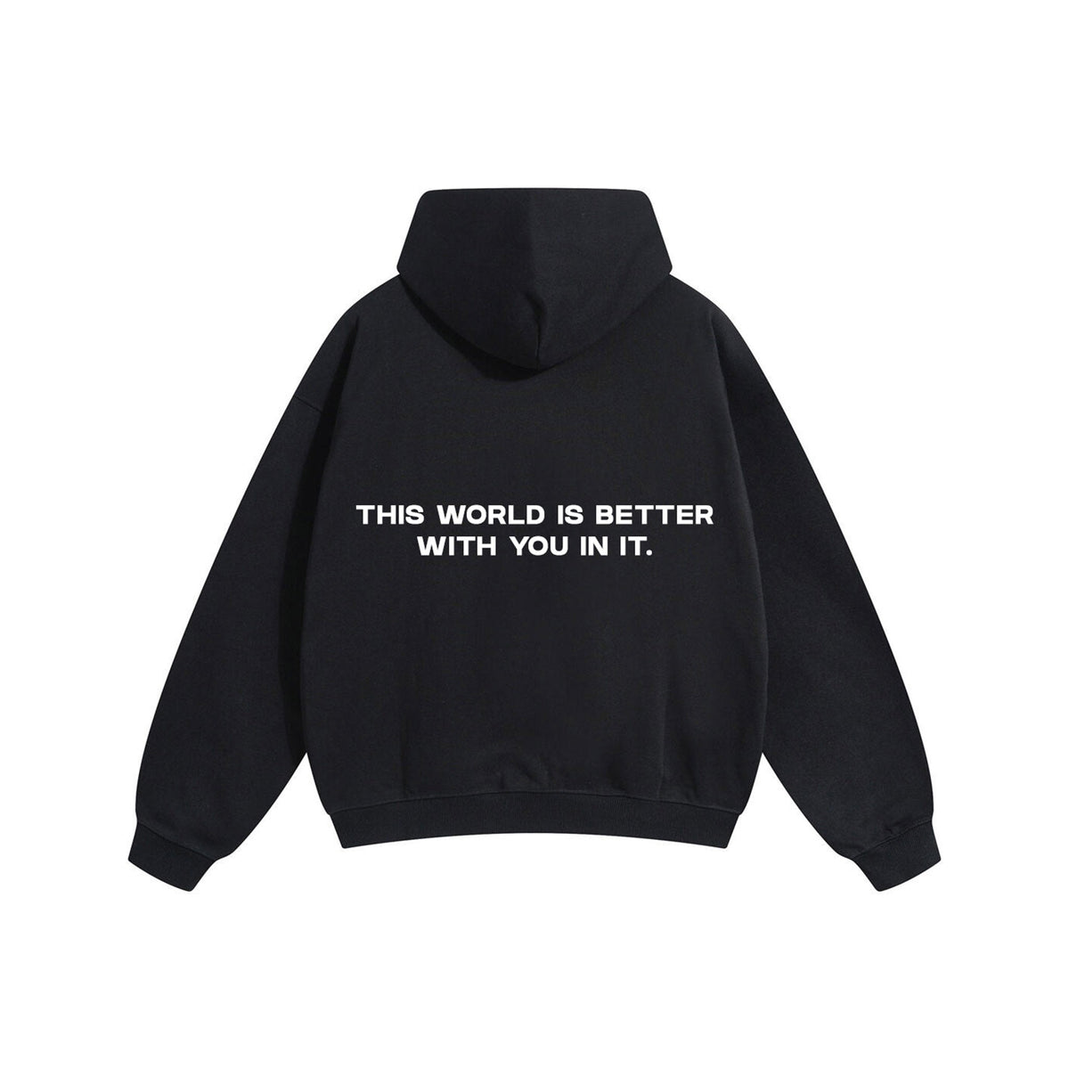 Compliments The World Better With You in It Black Hoodie