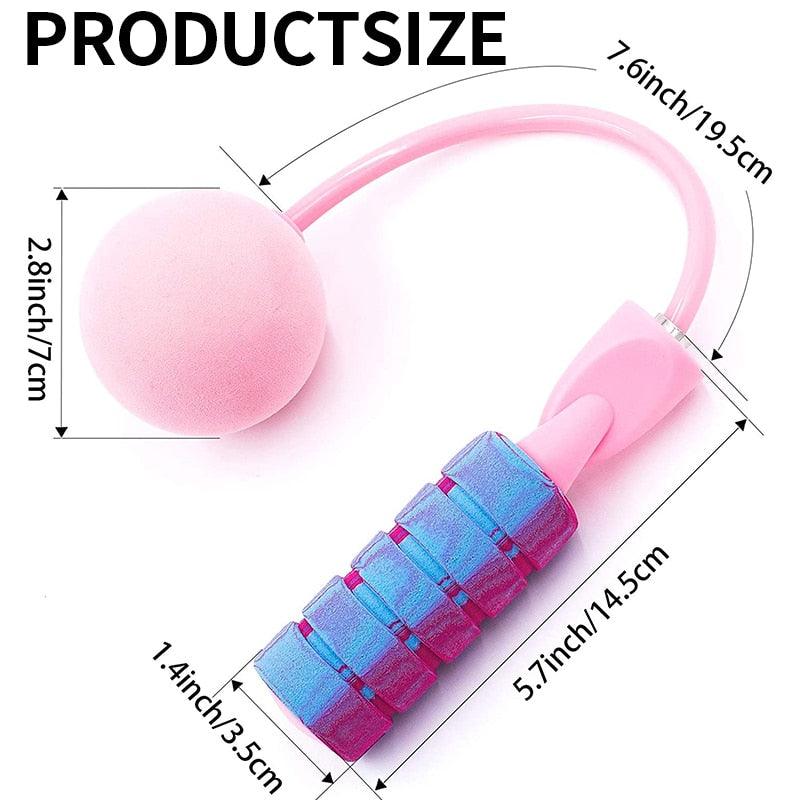 Cordless Skipping Rope Weight-Bearing Ball Sports Fitness Womens Indoor Dual-Use Weight Loss Sports Professional Fat Burning Ball Bearing Fast Rope Skipping Adjustable Memory Foam Anti Skid Handle Skipping Rope New Fitness Speed Rope For Men And Women