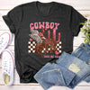 Cowboy Take Me Away Western Country Valentine's Day Rodeo Night Sky Sunset Graphic Tee