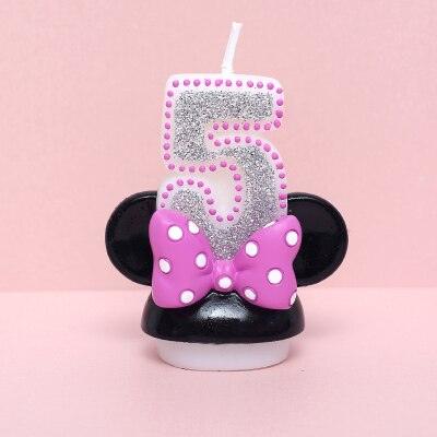 Creative Scented Birthday Weddings Art Candles Digits Cartoon Flameless Candle Cake for Children Gifts Happy Birthday Decoration Children Cute Birthday Cake Candle Party Cake Decoration