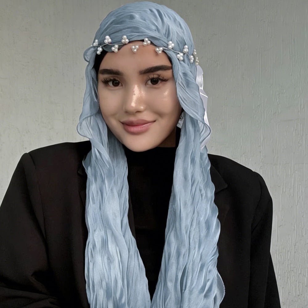 Crinkle Shimmer Hijab(MH228)