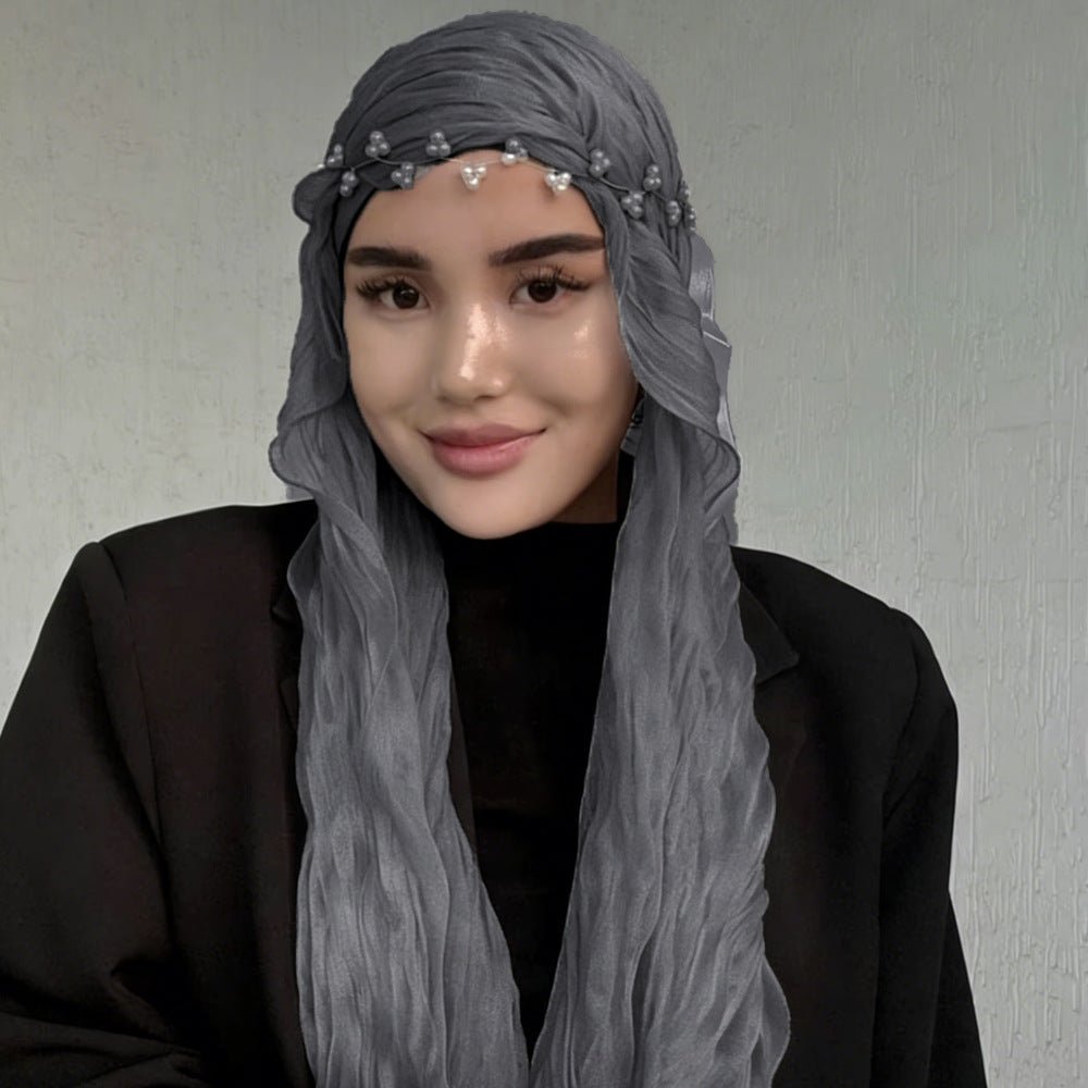 Crinkle Shimmer Hijab(MH228)