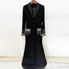 Crystal Embellished Blazer Evening Gown(MS300)