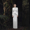 Crystal Embellished Evening Gown(MS313)