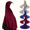 Crystal Linen Round Edge Khimar Hijab(MK028)
